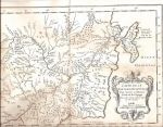 Карта Дальнего Востока от Сахалина до Владивостока .Рис. J.N.Bellin. 1749 г.