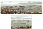 Gibraltar. View of the port with British, American and the Russian fleet on January 31, 1909.